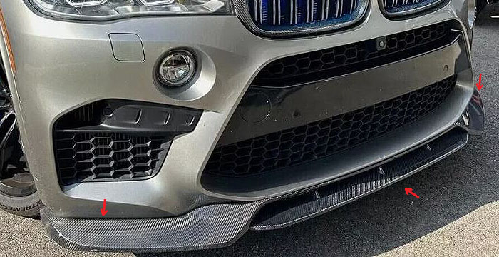 Custom BMW X5  SUV/SAV/Crossover Front Lip/Splitter (2014 - 2018) - $490.00 (Part #BM-103-FA)
